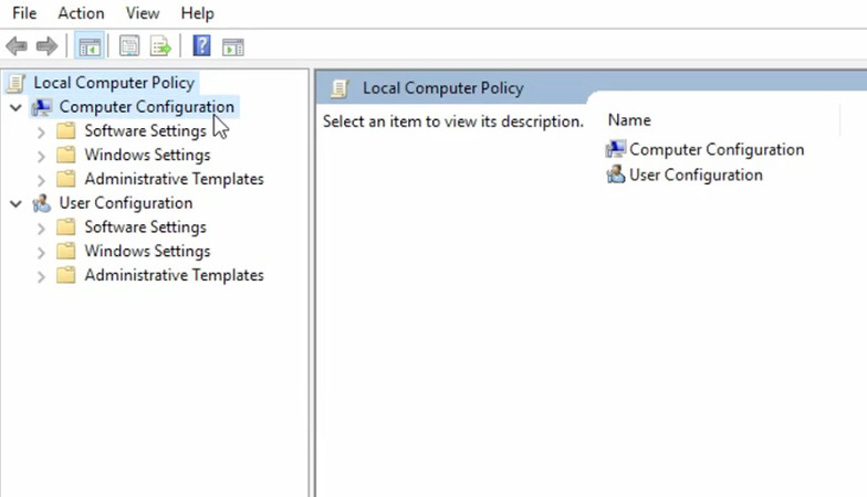 Computer Configuration for remote desktop access