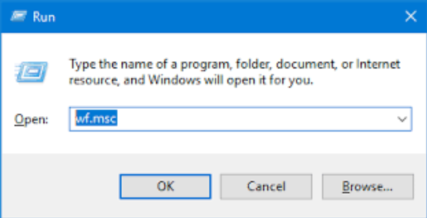 run wf.msc
