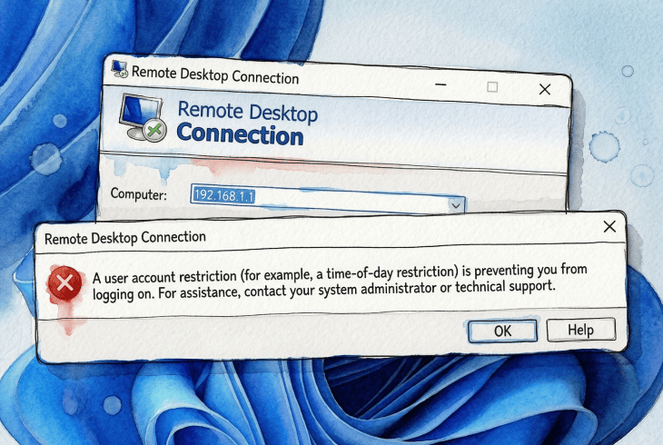 User Account Restriction Is Preventing From Logging On