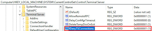 fDenyTSConnections